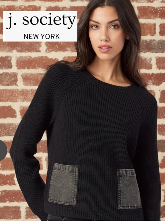 J. Society Sweaters - J.Society 2 Pocket shaker sweater, S, CB2626